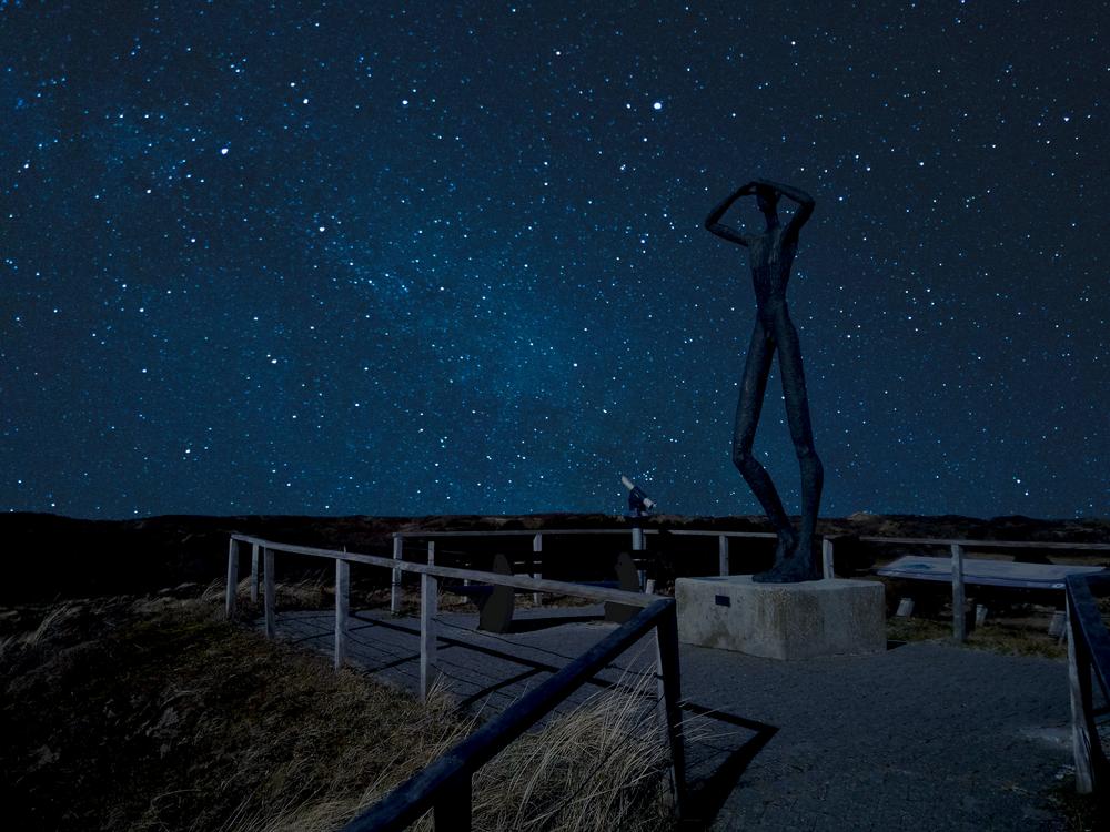 Sternenhimmel am Sternenkieker-Ort auf Spiekeroog